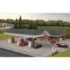 Walthers Cornerstone 933-3537 - Modern Gas Station Kit - HO Scale -Model Trains Shop 933 3537 26374.1645224511