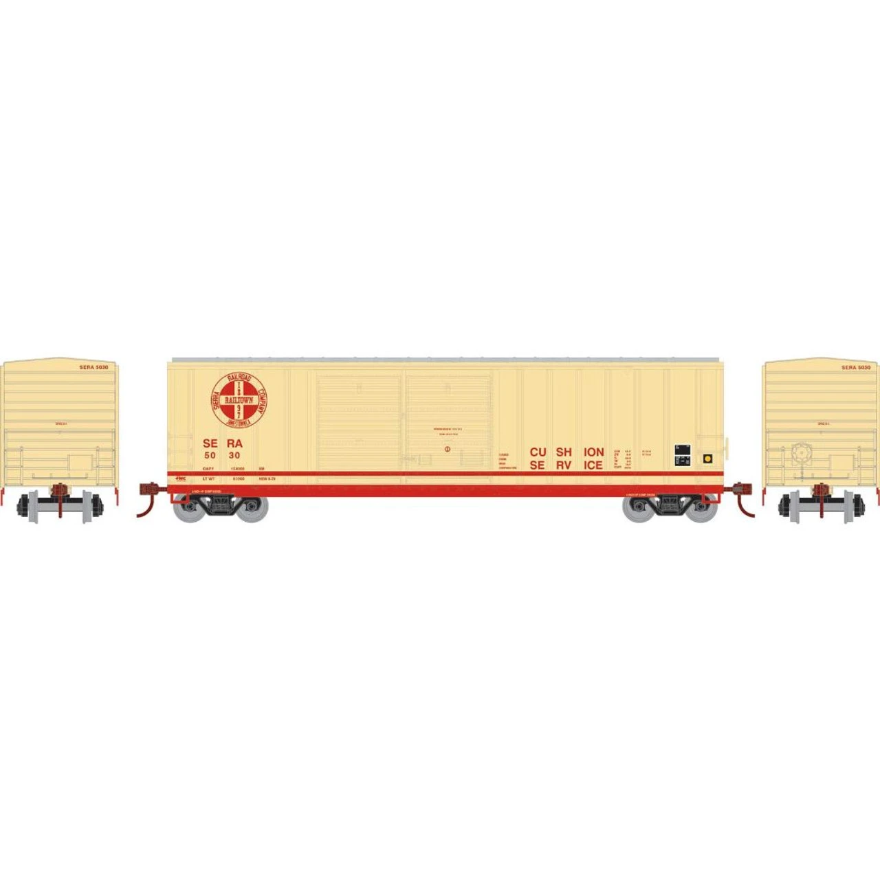 Athearn RTR 98515 - 50' FMC Boxcar Sierra Northern Railway (SERA) 5040 - HO Scale 3 Athearn RTR 98515 - 50' FMC Boxcar Sierra Northern Railway (SERA) 5040 - HO Scale