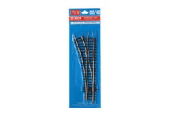 PECO ST-241 - Setrack Code 100 Left Hand No. 2 Radius Turnout - HO Scale