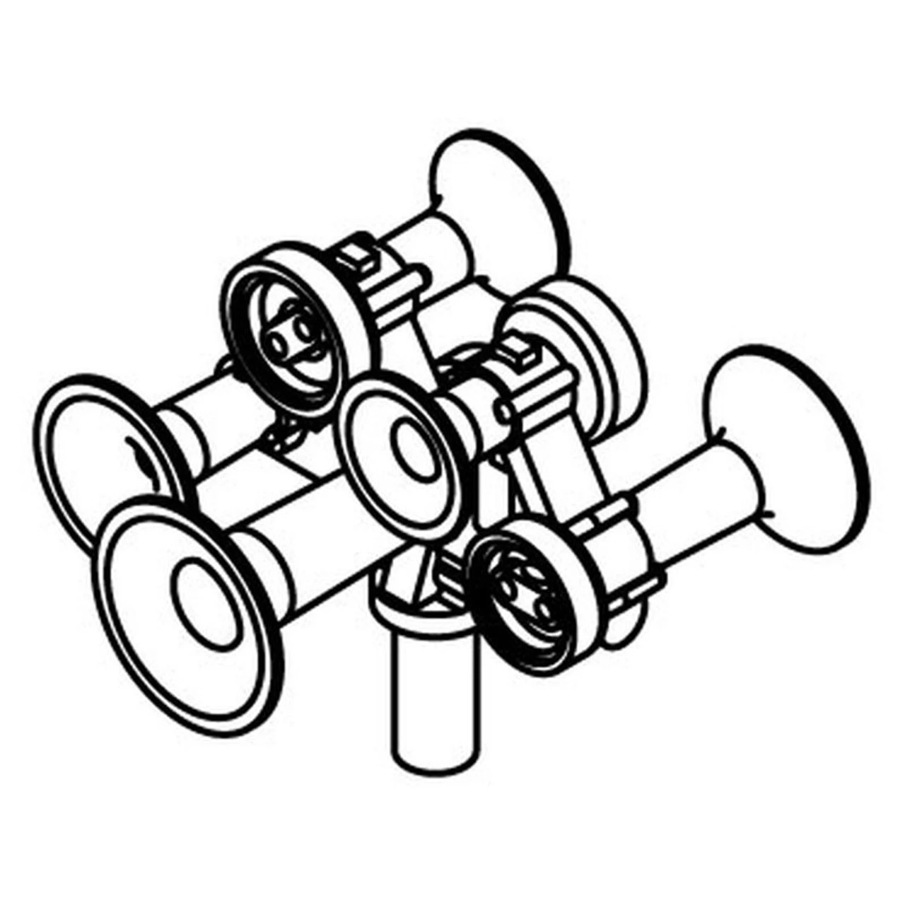 Athearn 02045 - Horn Nathan M5R24 (3) - HO Scale 3 Athearn 02045 - Horn Nathan M5R24 (3) - HO Scale
