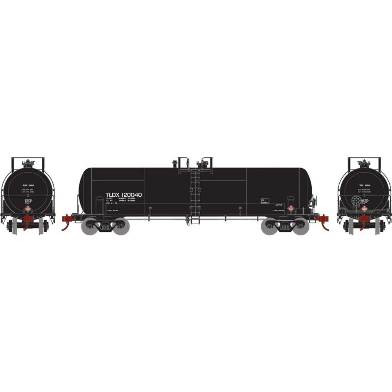 Athearn RTR 15942 - RTC 20,900 Gallon Tank GE Rail Services (TLDX) 120040 - HO Scale 3 Athearn RTR 15942 - RTC 20,900 Gallon Tank GE Rail Services (TLDX) 120040 - HO Scale