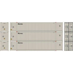 Athearn RTR 28499 - 53' CIMC Container (3) Railpool (APXU) - HO Scale