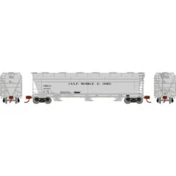 Athearn Genesis 15858 - ACF 4600 3-Bay Hopper Gulf Mobile And Ohio (GM&O) 81025 - HO Scale