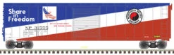 Atlas 20005851 - 50' Postwar Single Door Box Car Northern Pacific (NP) (Savings Bonds) 31555 - HO Scale