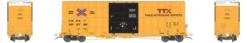 Aurora Miniatures 305015 - Gunderson 6276 50' Plate F Boxcar TTX (FBOX) 506858 - HO Scale