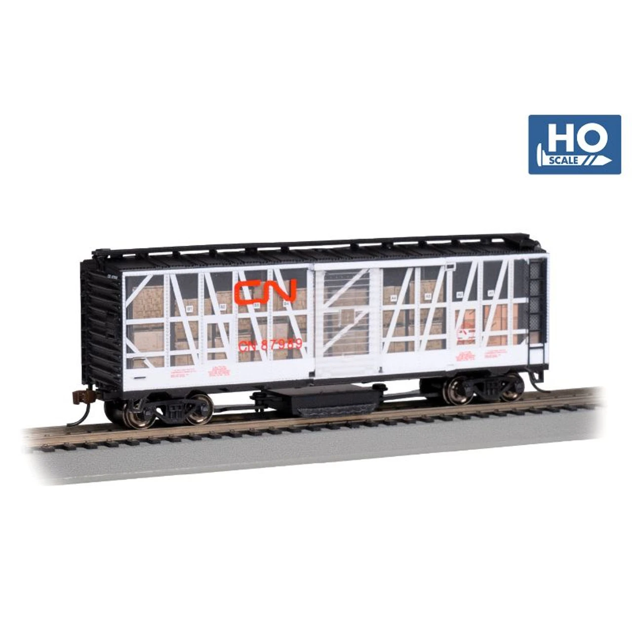 Bachmann 16323 - 40' Track Cleaning Box Car Canadian National (CN) 87989 - HO Scale 3 Bachmann 16323 - 40' Track Cleaning Box Car Canadian National (CN) 87989 - HO Scale