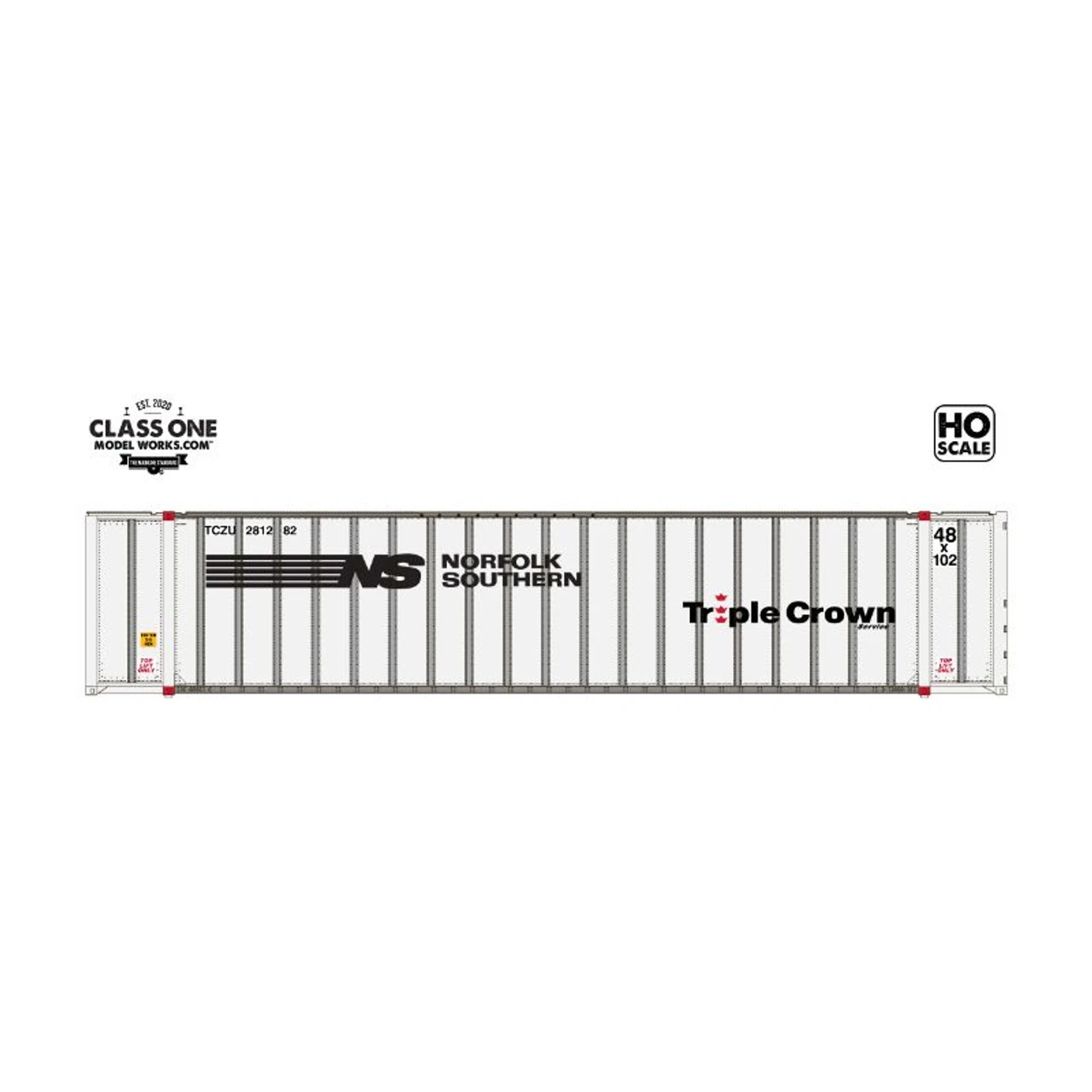 Class One Model Works CT00319 - Monon 48' Exterior-Post Containers Norfolk Southern (TCZU) 281914 - HO Scale 3 Class One Model Works CT00319 - Monon 48' Exterior-Post Containers Norfolk Southern (TCZU) 281914 - HO Scale