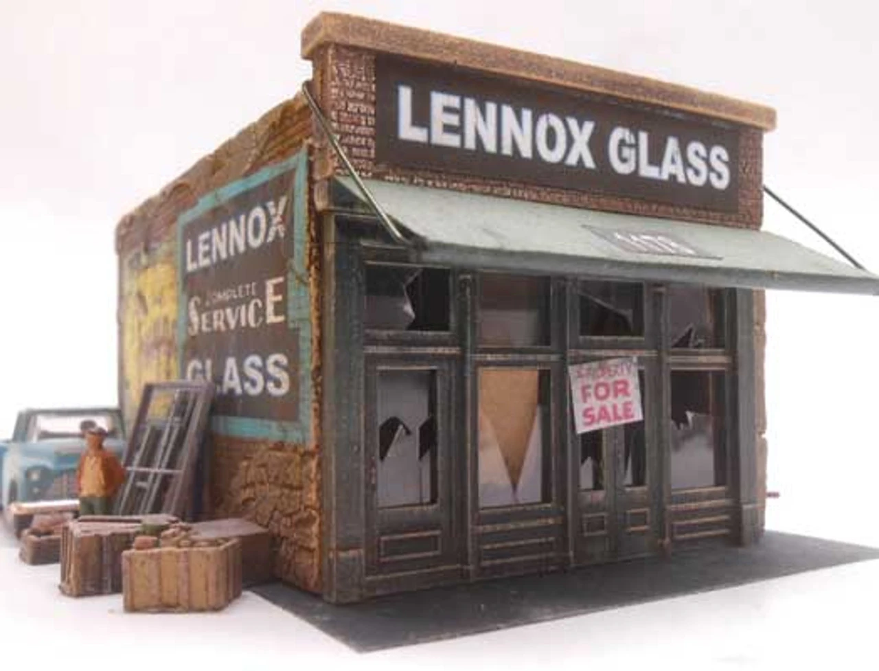 Downtown Deco 1083 - Lennox Glass - HO Scale Kit 3 Downtown Deco 1083 - Lennox Glass - HO Scale Kit