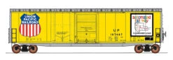 InterMountain 45636-04 - 50' PS-1 Double Door Boxcar Union Pacific (UP) 167896 - HO Scale
