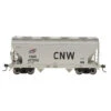 InterMountain 46542-12 - ACF 2-Bay Covered Hopper Chicago & Northwestern (CNW) 437283 - HO Scale -Model Trains Shop imr46542 45167.1670890545