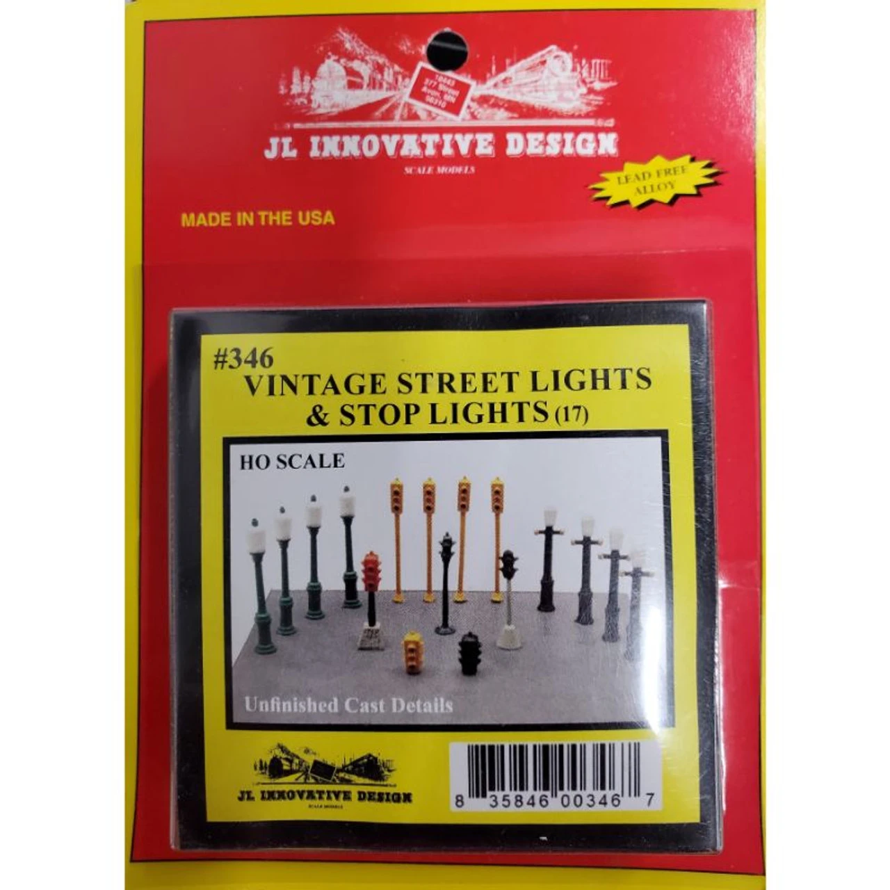 JL Innovative 346 - Vintage Street Lights & Stop Lights (17) - HO Scale 3 JL Innovative 346 - Vintage Street Lights & Stop Lights (17) - HO Scale