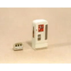 JL Innovative 732 - Custom Upright Soda Machine/case Mixed Brands - HO Scale