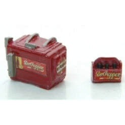 JL Innovative 737 - Custom Chest Soda Machine/Case Dr. Pepper - HO Scale