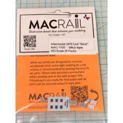 MACRail 1102 - INTERMODAL GPS UNIT "BRICK" SNLU STYLE - 6 PACK - HO Scale Kit