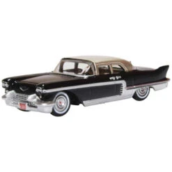 Oxford Diecast Oxford 87CE57001 - 1957-1965 Cadillac Eldorado Brougham Ebony, Stainless Steel - Assembled - HO Scale