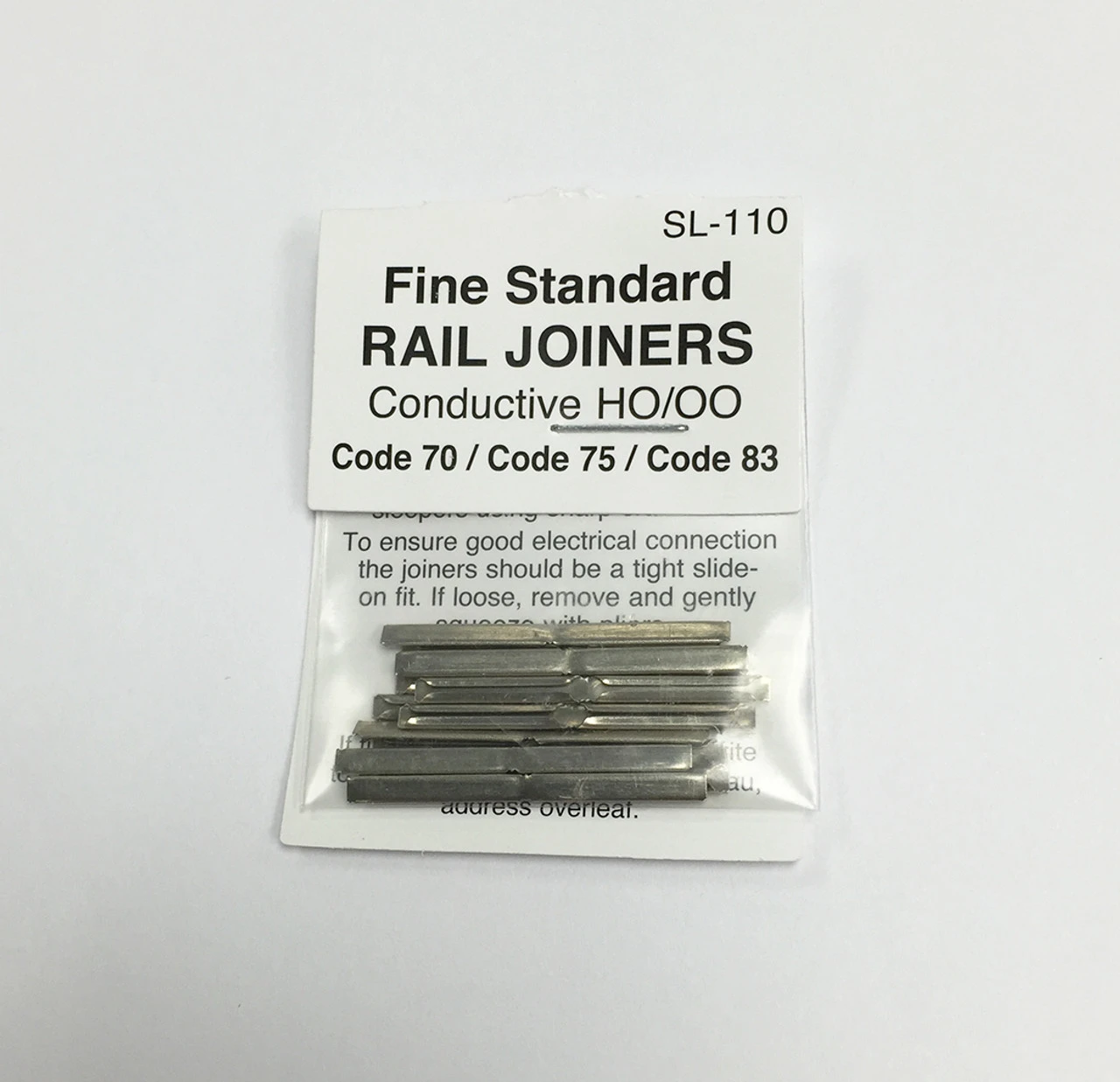 PECO SL-110 Metal Conducting Rail Joiners For Code 70/75/83 - HO Scale 3 PECO SL-110 Metal Conducting Rail Joiners For Code 70/75/83 - HO Scale