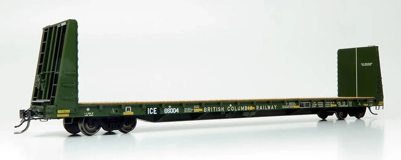 Rapido 147010A - Marine Industries 66' Bulkhead Flatcar Iowa, Chicago, & Eastern (ICE) 66010 - HO Scale 3 Rapido 147010A - Marine Industries 66' Bulkhead Flatcar Iowa, Chicago, & Eastern (ICE) 66010 - HO Scale