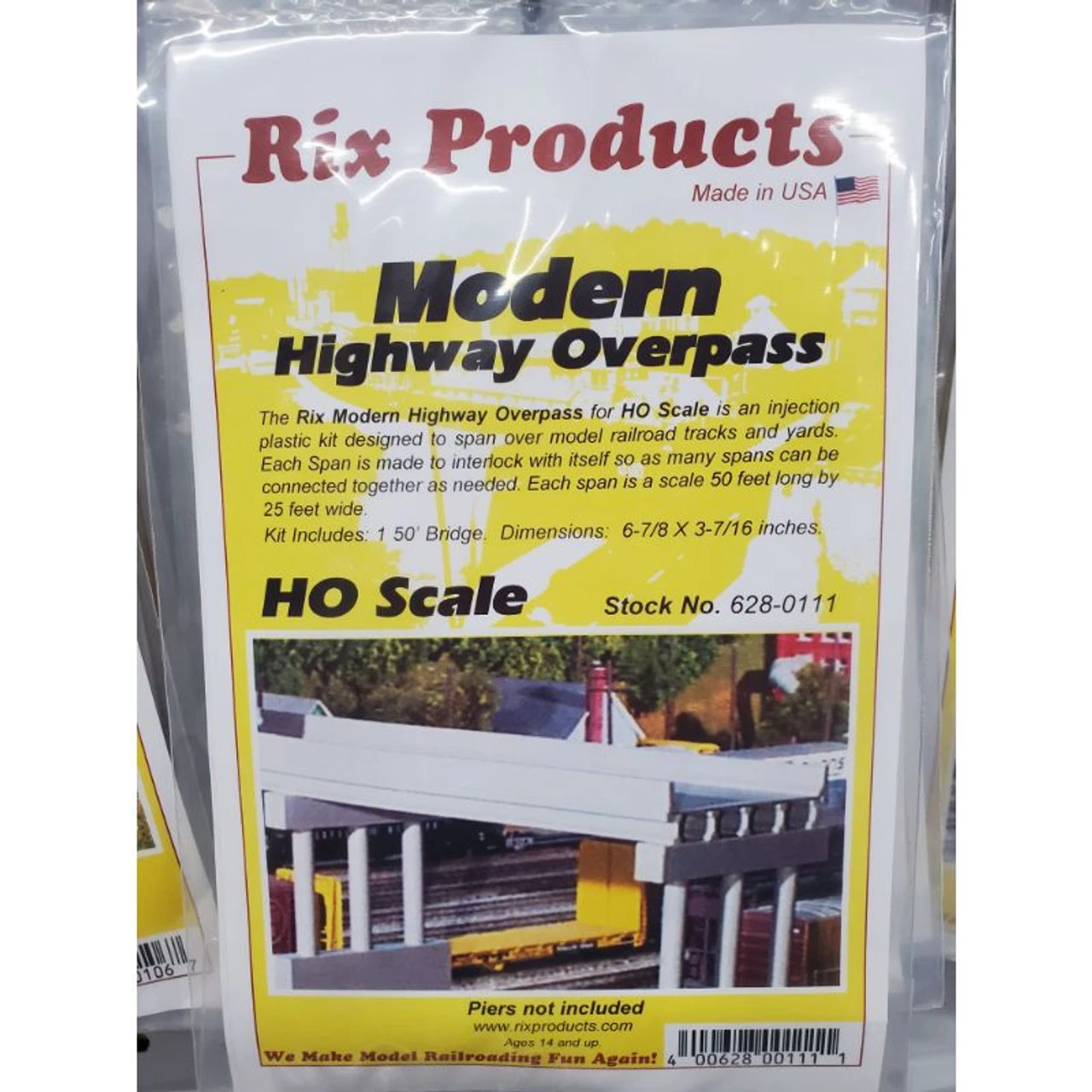 Rix Products 111 - Modern Highway Overpass - HO Scale Kit 3 Rix Products 111 - Modern Highway Overpass - HO Scale Kit