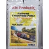 Rix Products 0030 - Railroad Telephone Poles 30' And 40' Poles Only - HO Scale Kit -Model Trains Shop rix30 65347.1645223882