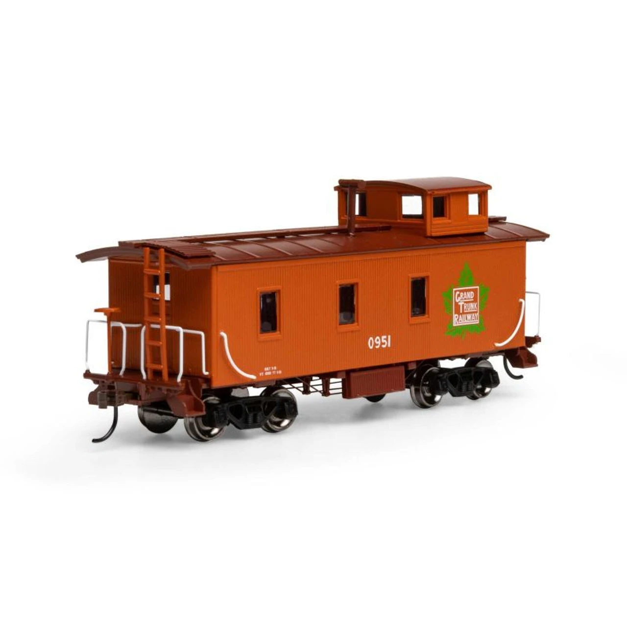 Athearn Roundhouse 11717 - 3 Window Caboose Grand Trunk Western (GTW) 0951 - HO Scale 3 Athearn Roundhouse 11717 - 3 Window Caboose Grand Trunk Western (GTW) 0951 - HO Scale