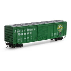 Athearn Roundhouse 1258 - 50' ACF Box Car Ashland, Drew, & Northern (AD&N) 8097 - HO Scale