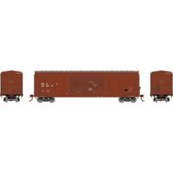 Athearn Roundhouse 97980 - 50' FMC 5283 DD Boxcar Canadian National (CNA) 555017 - HO Scale