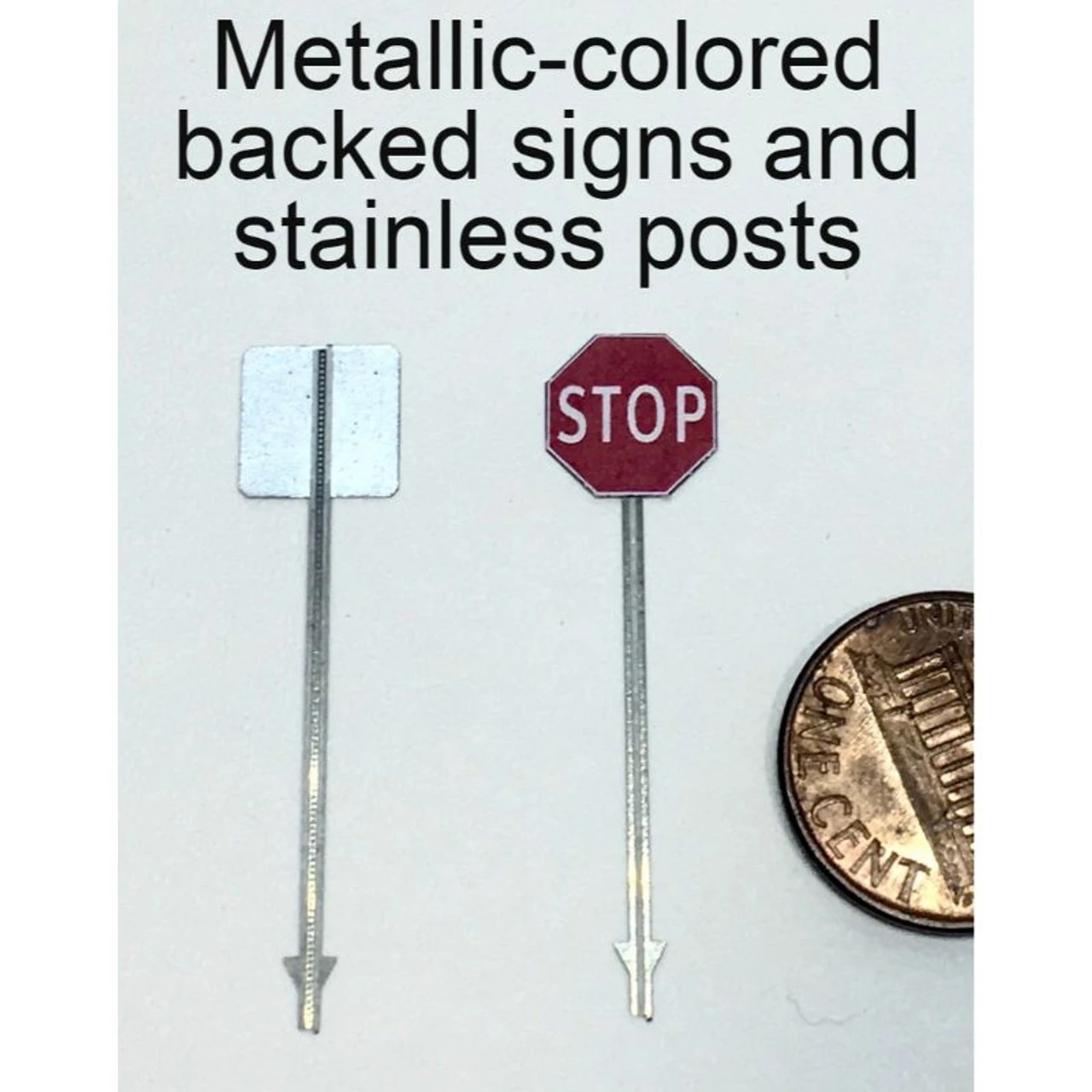 Showcase Miniatures 2351 - Traffic Signs (12 Metallic Back Colored Signs) - HO Scale Kit 3 Showcase Miniatures 2351 - Traffic Signs (12 Metallic Back Colored Signs) - HO Scale Kit