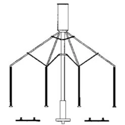 Stewart Products 114 - Dbl-Trk Dsl Sand Tower Kt - HO Scale Kit