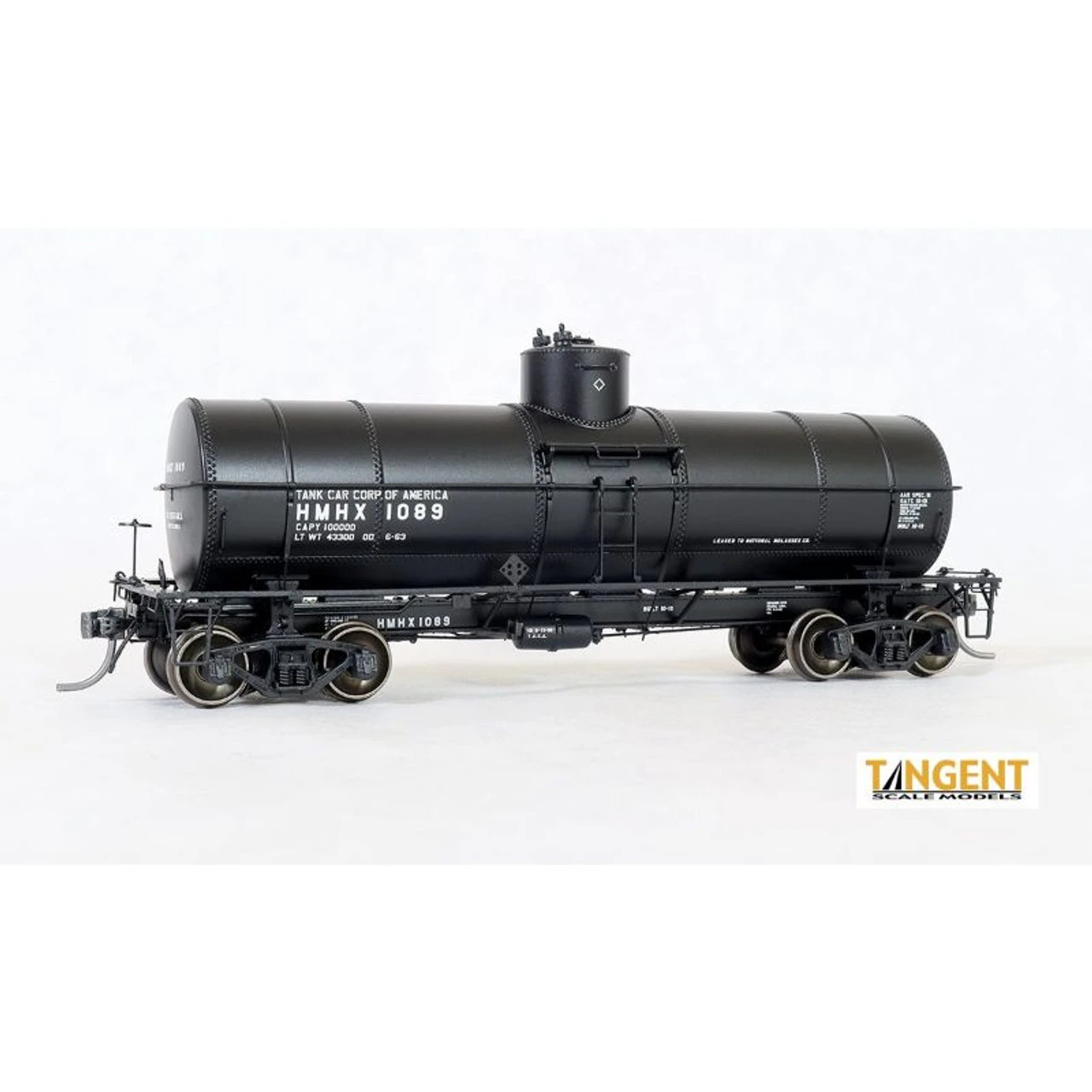 Tangent Scale Models 19069-01 - GATC 1917-design 10000 Gallon Tank Car HMHX Lease 1038 - HO Scale 3 Tangent Scale Models 19069-01 - GATC 1917-design 10000 Gallon Tank Car HMHX Lease 1038 - HO Scale