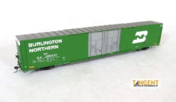 Tangent Scale Models 25045-03 - Greenville 86′ Double Plug Door Box Car Burlington Northern (BN) 396034 - HO Scale