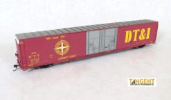 Tangent Scale Models 25046-07 - Greenville 86′ Double Plug Door Box Car Detroit, Toledo And Ironton (DTI) 26841 - HO Scale