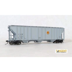 Tangent Scale Models 28012-08 - CGW "Delivery Gray 9-1966" GATC 4500 Covered Hopper Chicago Great Western (CGW) 7231 - HO Scale