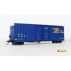 Tangent Scale Models 29013-06 - GVSR “B-70-43 Repaint 1996+” Gunderson 6089 50′ High Cube Boxcar Golden West Service (GVSR) 742056 - HO Scale