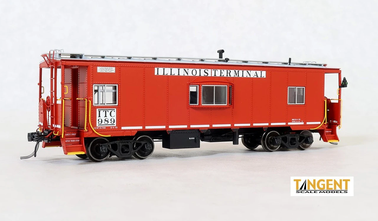 Tangent Scale Models 60128-01 - DSI/SLCC Bay Window Caboose Illinois Terminal (ITC) 989 - HO Scale 3 Tangent Scale Models 60128-01 - DSI/SLCC Bay Window Caboose Illinois Terminal (ITC) 989 - HO Scale