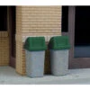Walthers SceneMaster 949-4174 - Modern Trash Cans (24 Pcs) - HO Scale