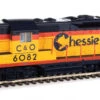 Walthers Mainline 910-20481 - EMD GP9 W/ LokSound 5 Sound & DCC Chessie (C&O) 6082 - HO Scale -Model Trains Shop wal910 20481 55700.1678582580