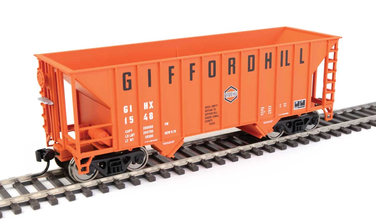 Walthers Mainline 910-56601 - 34' 100-Ton 2-Bay Hopper Gifford Hill (GIHX) 1548 - HO Scale 3 Walthers Mainline 910-56601 - 34' 100-Ton 2-Bay Hopper Gifford Hill (GIHX) 1548 - HO Scale