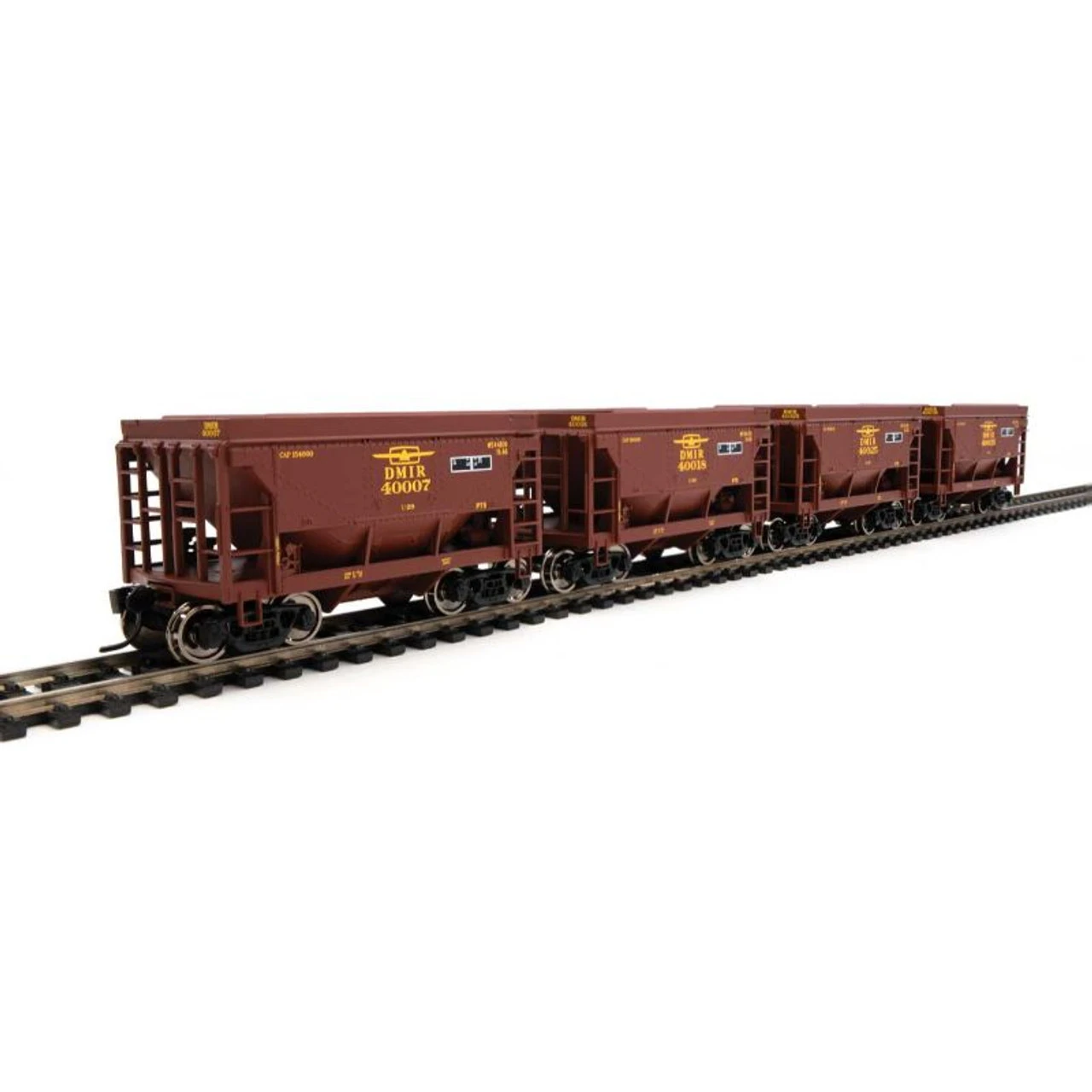 Walthers Mainline 910-58071 - 24' Taconite Ore Car 4-Pack Duluth Missabe & Iron Range (DM&IR) 40007, 40018, 40025, 40035 - HO Scale 3 Walthers Mainline 910-58071 - 24' Taconite Ore Car 4-Pack Duluth Missabe & Iron Range (DM&IR) 40007, 40018, 40025, 40035 - HO Scale