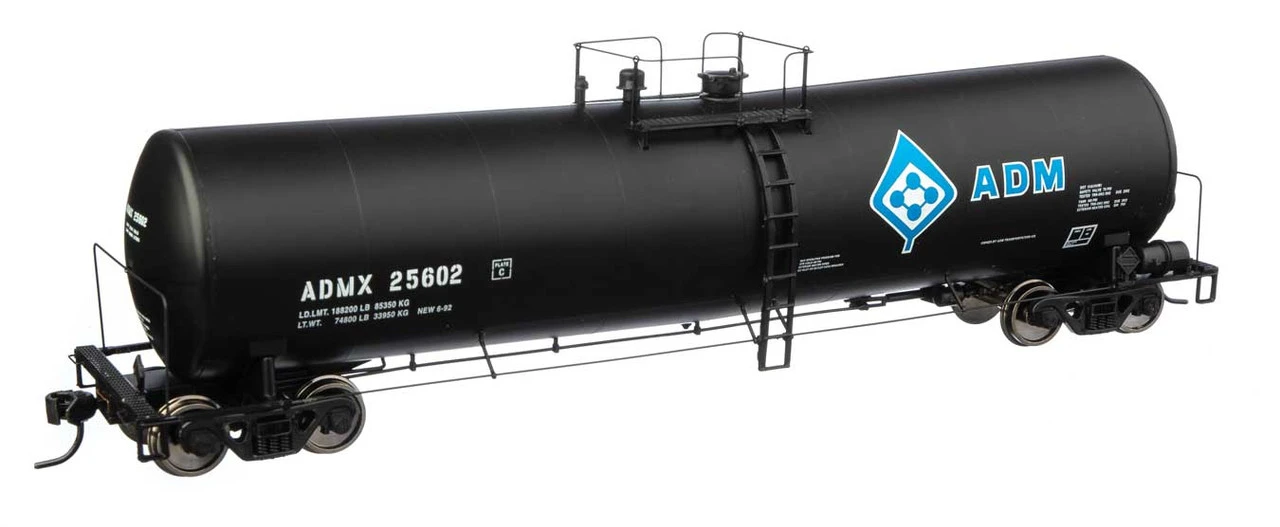 Walthers Proto 920-100245 - 23,000 Gallon Funnel-Flow Tank Car Archer-Daniels-Midland (ADMX) 25602 - HO Scale 3 Walthers Proto 920-100245 - 23,000 Gallon Funnel-Flow Tank Car Archer-Daniels-Midland (ADMX) 25602 - HO Scale