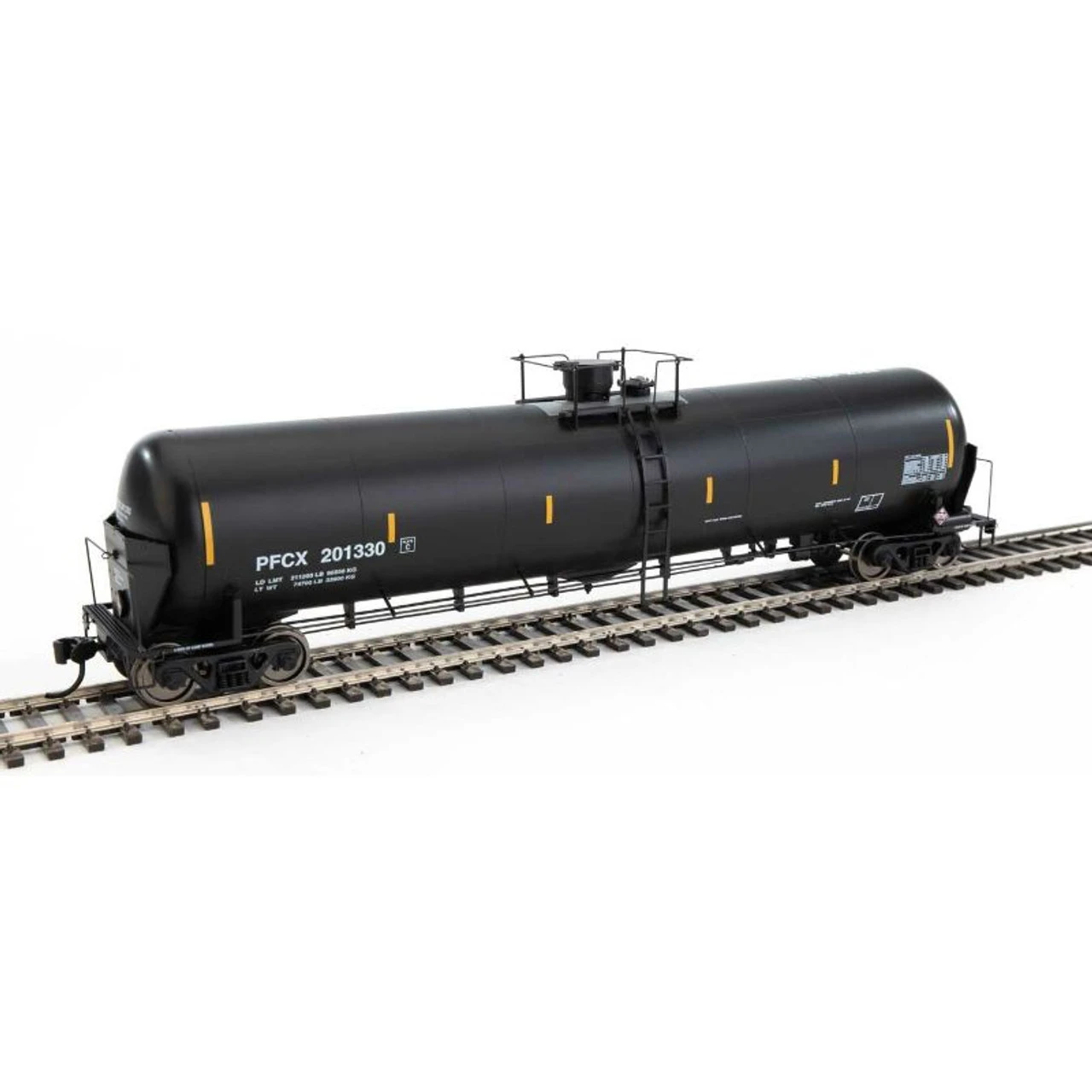 Walthers Proto 920-100744 - 55' Trinity Modified 30,145-Gallon Tank Car First Union Wells Fargo Rail Corp PFCX 201330 - HO Scale 3 Walthers Proto 920-100744 - 55' Trinity Modified 30,145-Gallon Tank Car First Union Wells Fargo Rail Corp PFCX 201330 - HO Scale