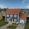 Walthers Cornerstone 933-4153 - Colonial House - HO Scale Kit -Model Trains Shop wal933 4153 40193.1684417522