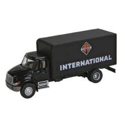 Walthers SceneMaster 949-11292 - International 4900 Single-Axle Box Van International Black - HO Scale