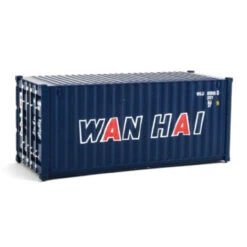 Walthers SceneMaster 949-8066 - 20' Corrugated Container Wan Hai - HO Scale