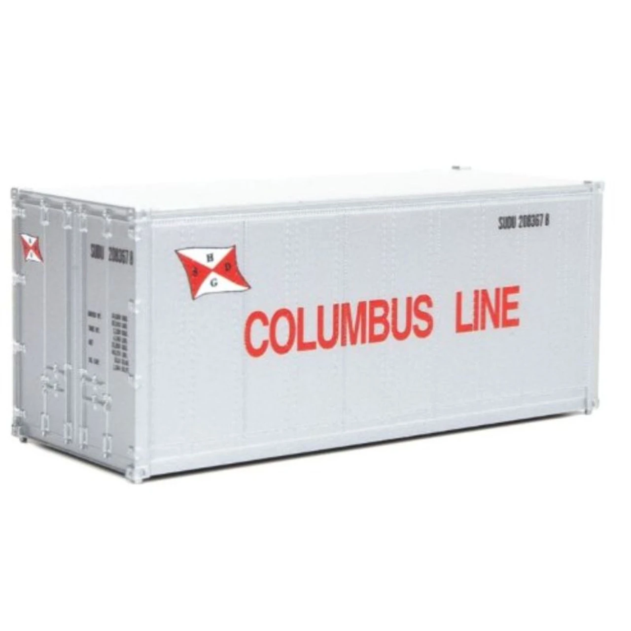 Walthers SceneMaster 949-8663 - 20' Smooth Side Container Columbus Line - HO Scale 3 Walthers SceneMaster 949-8663 - 20' Smooth Side Container Columbus Line - HO Scale
