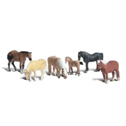 Woodland Scenics #1862 - Farm Horses - HO Scale