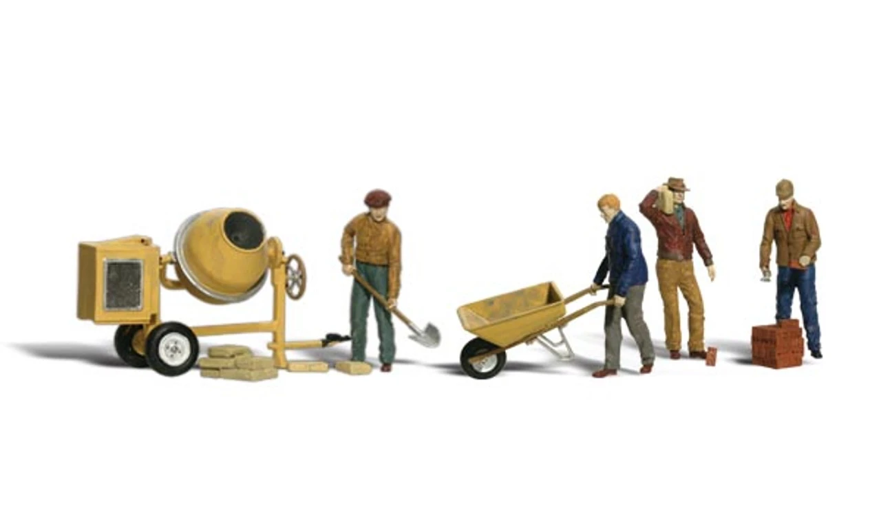 Woodland Scenics #1901 - Masonry Workers - HO Scale 3 Woodland Scenics #1901 - Masonry Workers - HO Scale