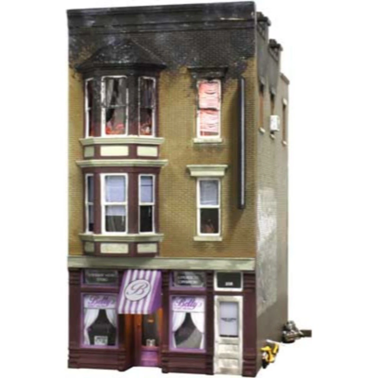 Woodland Scenics 5051 - Betty's Burning Building - HO Scale 2 Woodland Scenics 5051 - Betty's Burning Building - HO Scale
