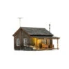 Woodland Scenics 5065 - Rustic Cabin - HO Scale -Model Trains Shop woo5065 80581.1645224850